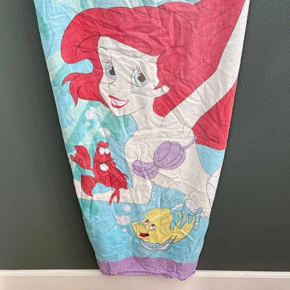 Vintage 90’s Disney The Little Mermaid Towel
